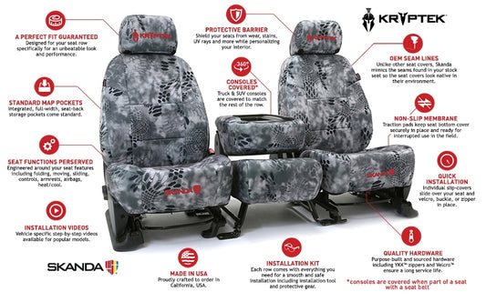 Custom Seat Cover Neosupreme Kryptek Solid