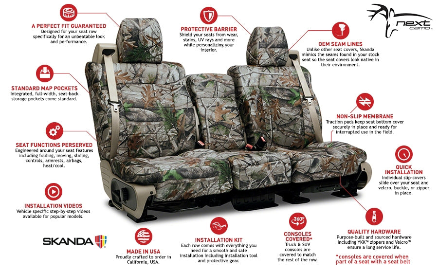 Custom Seat Cover NEXT Camo Custom