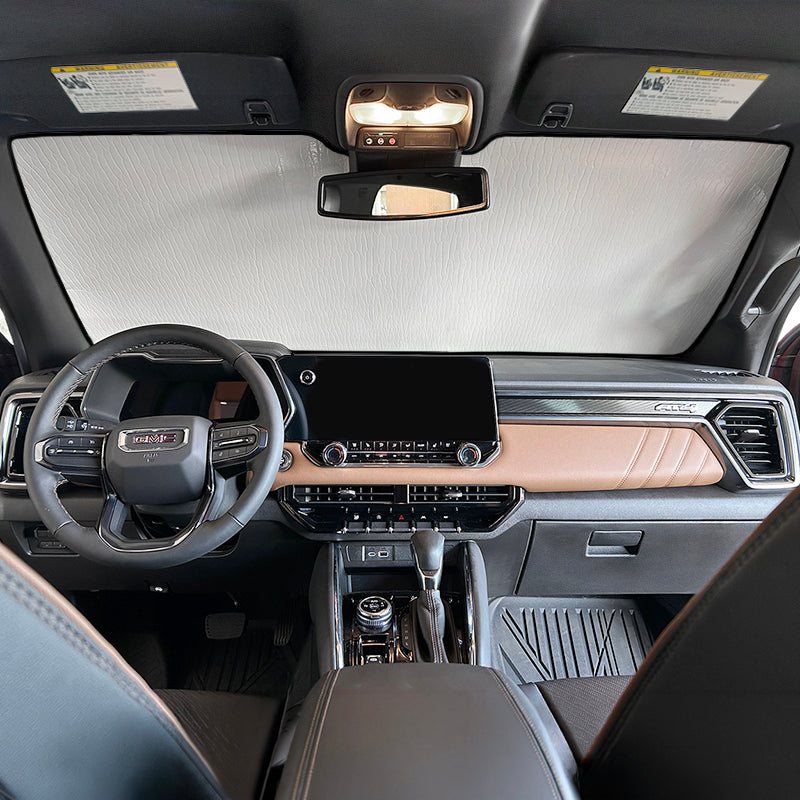 Custom Auto Shade seen from inside a vehicle