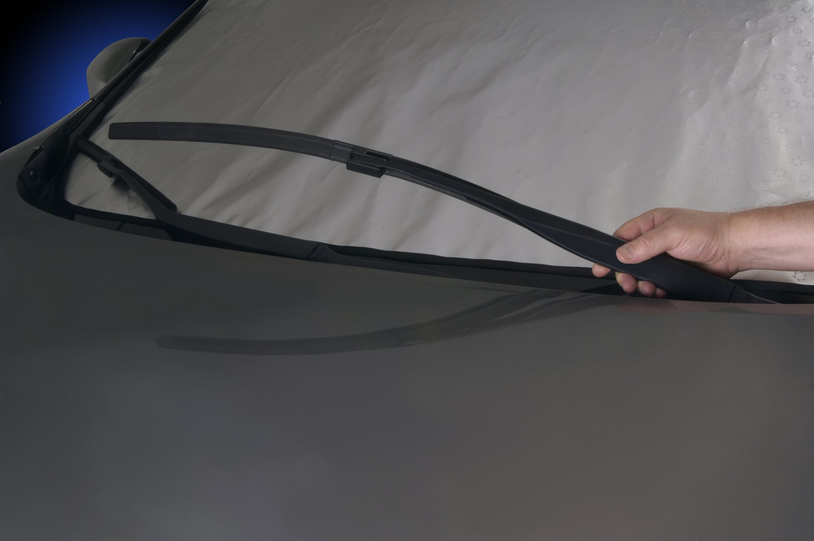 Windshield wiper lifted while fitting Custom SnowShade