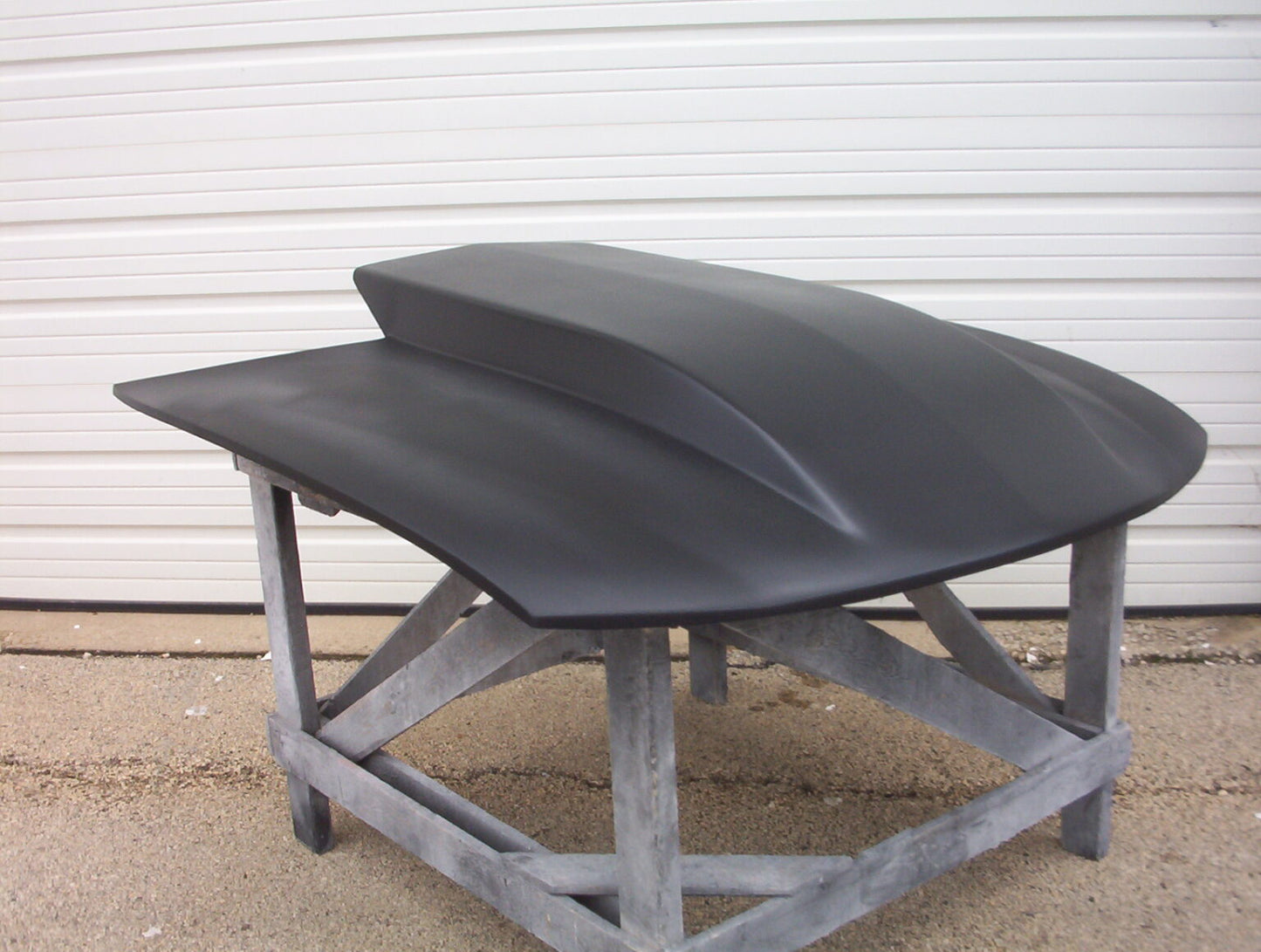 2004-2006 GTO 4" Cowl Induction Bolt-On Fiberglass Hood (Flat Top Scoop Style) - Glasstek H3067 - view 2