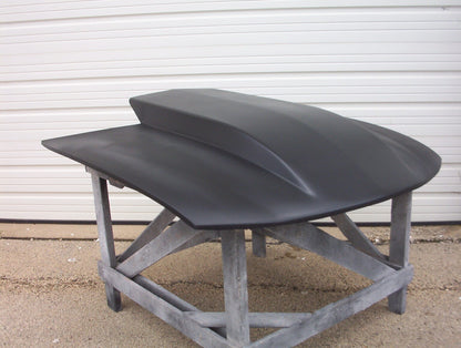 2004-2006 GTO 4" Cowl Induction Bolt-On Fiberglass Hood (Flat Top Scoop Style) - Glasstek H3067 - view 2