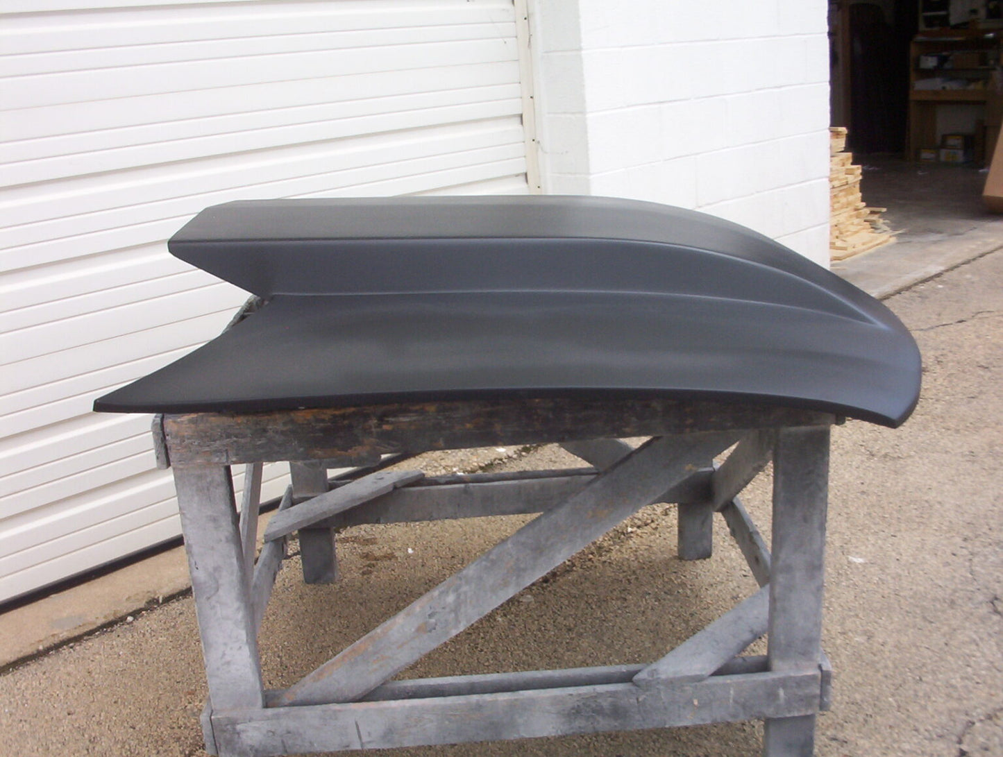 2004-2006 GTO 4" Cowl Induction Bolt-On Fiberglass Hood (Flat Top Scoop Style) - Glasstek H3067 - view 3