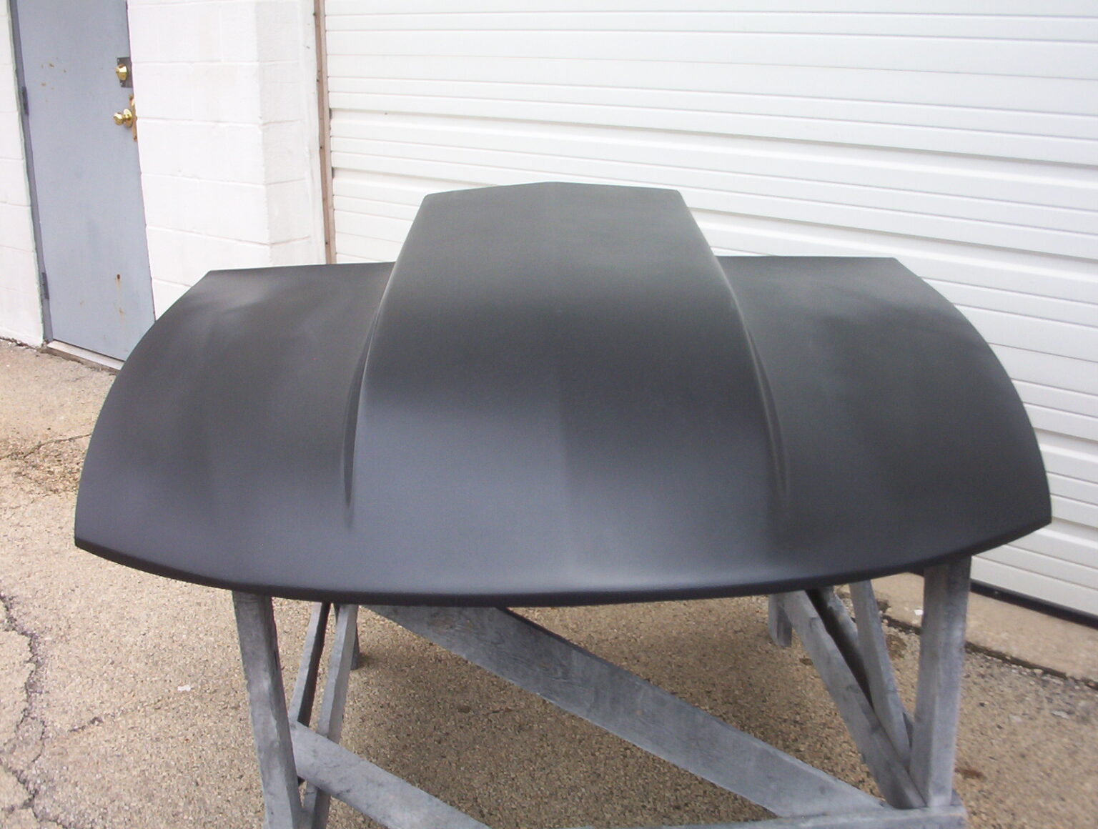 2004-2006 GTO 4" Cowl Induction Bolt-On Fiberglass Hood (Flat Top Scoop Style) - Glasstek H3067 product image