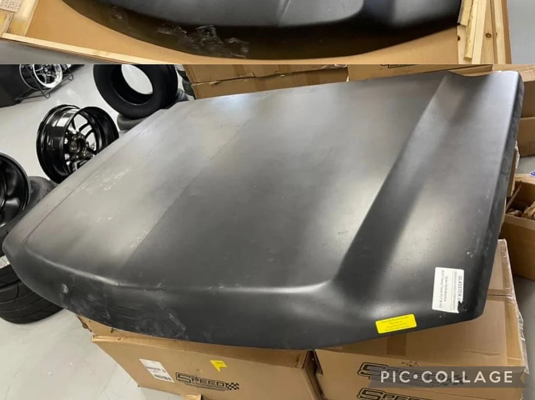 2006-2007 Chevrolet Truck Stock Flat Bolt-On Fiberglass Hood - Glasstek H1370 product image