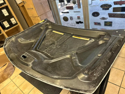 2006-2007 Chevrolet Truck Stock Flat Bolt-On Fiberglass Hood - Glasstek H1370 - view 2