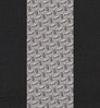 Neosupreme Designer Chrome Diamond Plate with color swatch — Black Sides