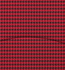 Neosupreme Designer color swatch — Red Houndstooth with Black Sides