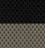 Spacermesh color swatch — Taupe with Black sides