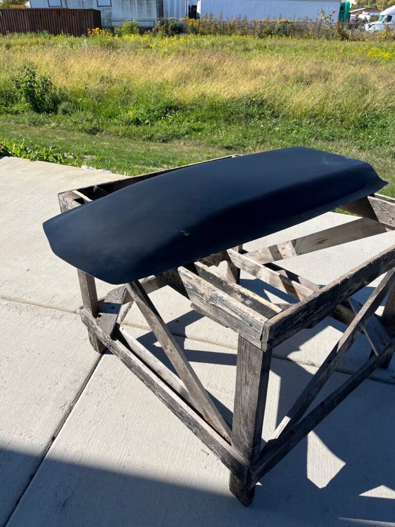 3" Cowl Induction Fiberglass Scoop / Flat Top Corvette Style 23" W X 56" L X 3" Tall - Glasstek GCS030 - view 3