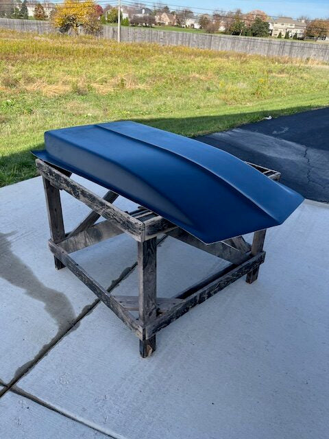 4" Cowl Induction Fiberglass Scoop Extra Wide Extended 33" W X 59 L X 4" Tall - Glasstek GCS044 product image