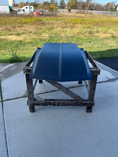4" Cowl Induction Fiberglass Scoop Extra Wide Extended 33" W X 59 L X 4" Tall - Glasstek GCS044 - view 2