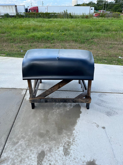 1955 Chevy Stock Flat Pin-On Fiberglass Hood - Glasstek H1073 - view 3