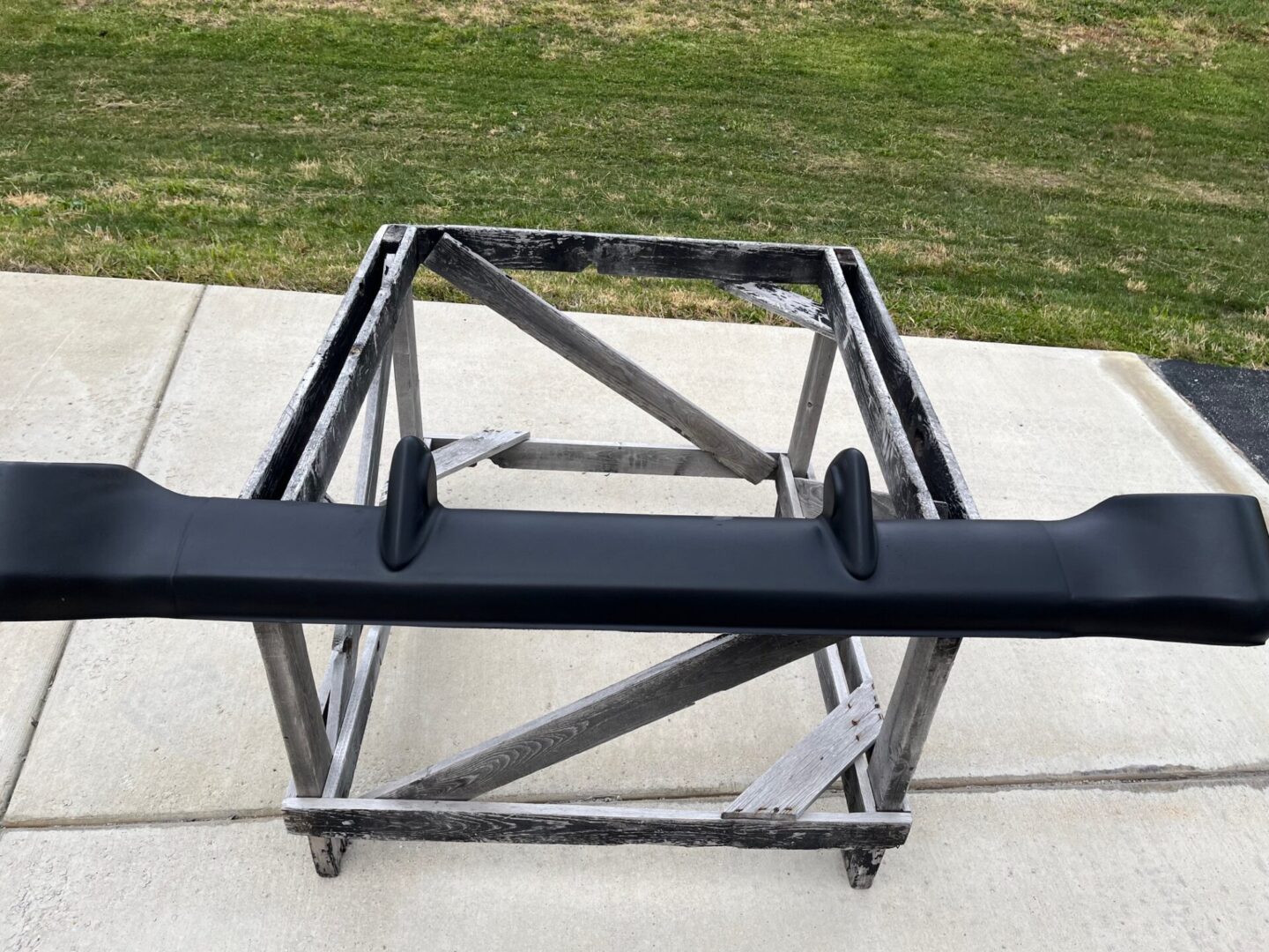 1956 Chevy Rear Fiberglass Bumper With Bumperettes - Glasstek B1064 product image