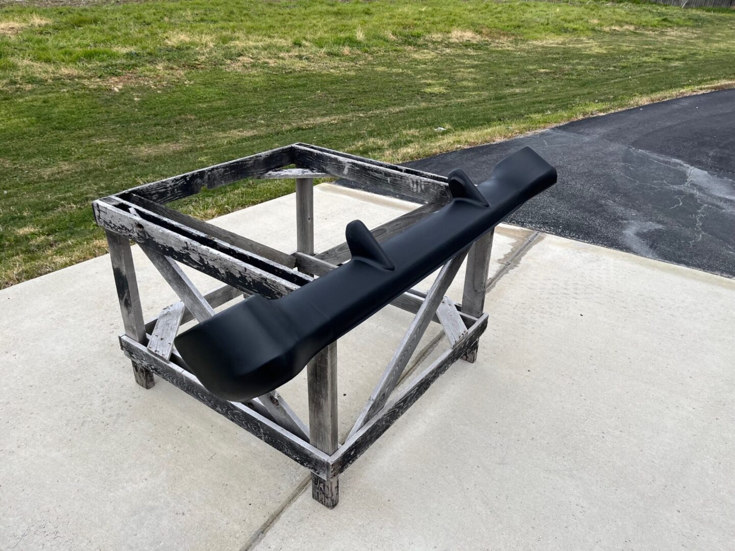 1956 Chevy Rear Fiberglass Bumper With Bumperettes - Glasstek B1064 - view 2