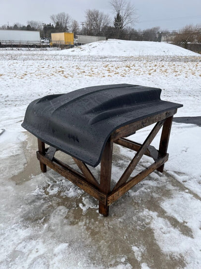 1957 Chevy 4" Cowl Induction Pin-On Fiberglass Hood - Glasstek H1365 product image