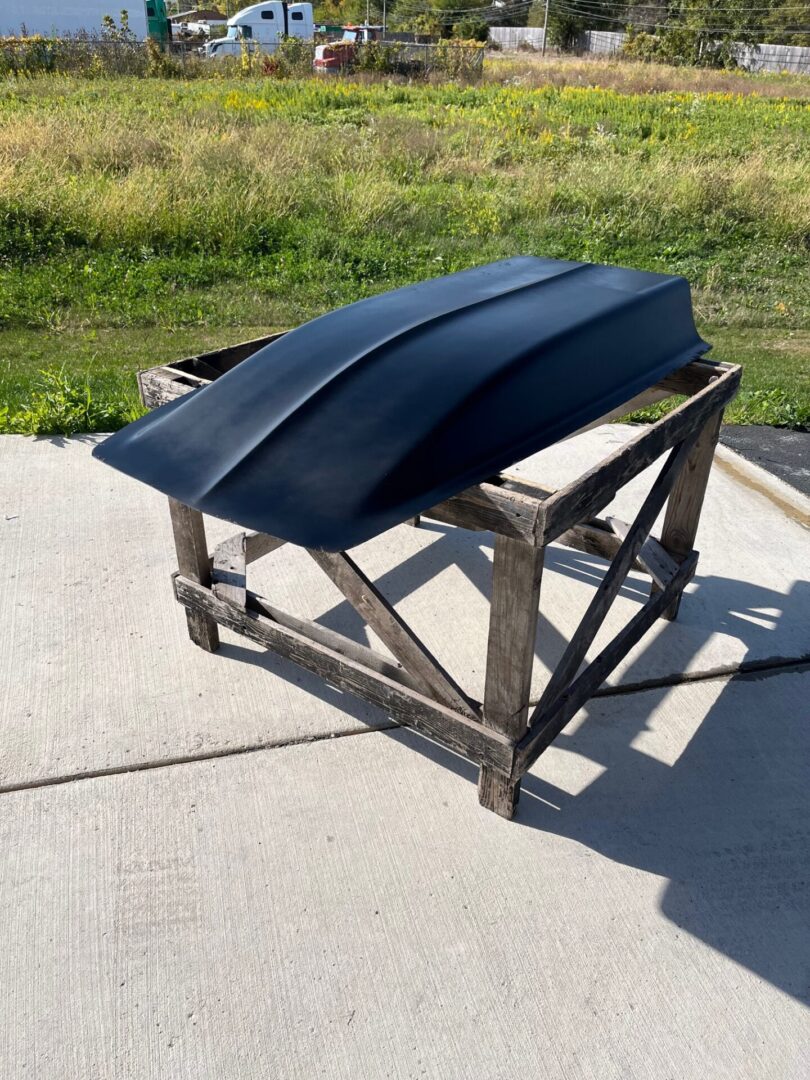 6" Cowl Fiberglass Scoop Extended 8" 29" W X 66" L X 6" Tall - Glasstek GCS068 product image