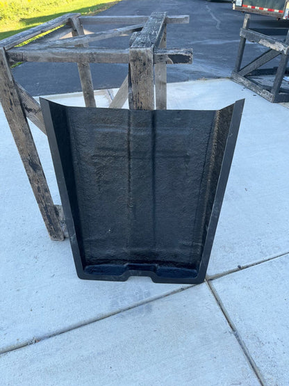 1962-1964 4" Tall Max Wedge Fiberglass Scoop (Bolt-On)(With Inward Mounting Flange); 30 1/2" W X 36 1/2" L X 4 1/4" Tall At