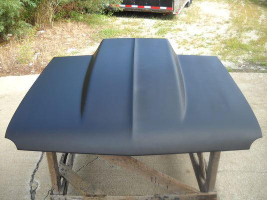 1962-1965 Nova / Chevy Ii 4" Cowl Induction Bolt-On Fiberglass Hood - Glasstek H1120 product image