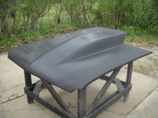 1962-1965 Nova / Chevy Ii 5" Cowl Induction Bolt-On Fiberglass Hood - Glasstek H1160 product image