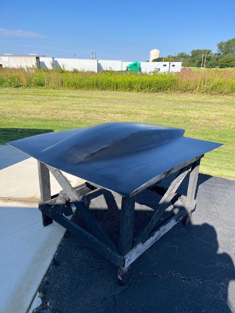 1962-1965 Nova/ Chevy Ii Extended 5" Tall Sunoco Style Pin-On Fiberglass Hood For Gf040 Pro Front End - Glasstek H1348 - view