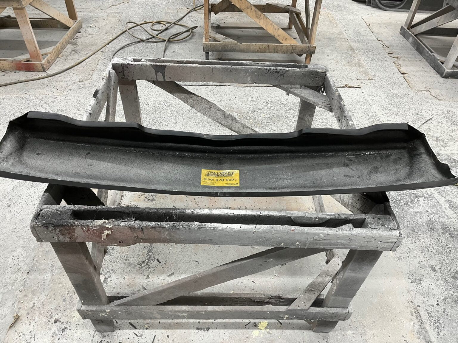 1964-1965 Fiberglass Barracuda / Valiant Front Lower Pan (Closed Openings) - Glasstek GP053 - view 3