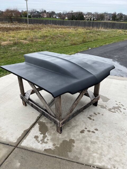 1964 Impala 4" Cowl Induction Pin-On Fiberglass Hood - Glasstek H1234 product image