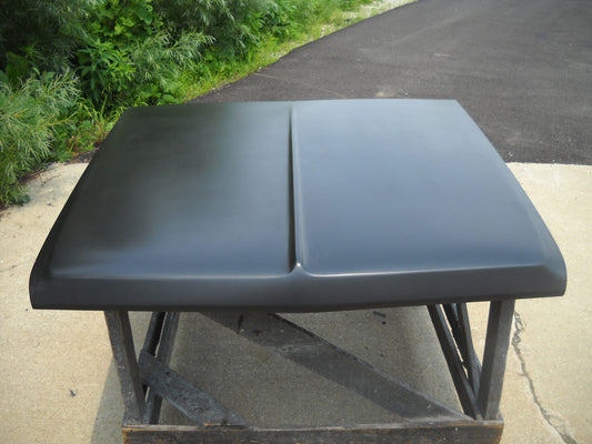 1965 Belvedere Stock Flat Bolt-On Fiberglass Hood - Glasstek H7076 product image