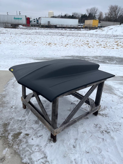 1965 Chevelle 5" Sunoco / Bubble Style Bolt-On Fiberglass Hood - Glasstek H1344 - view 2