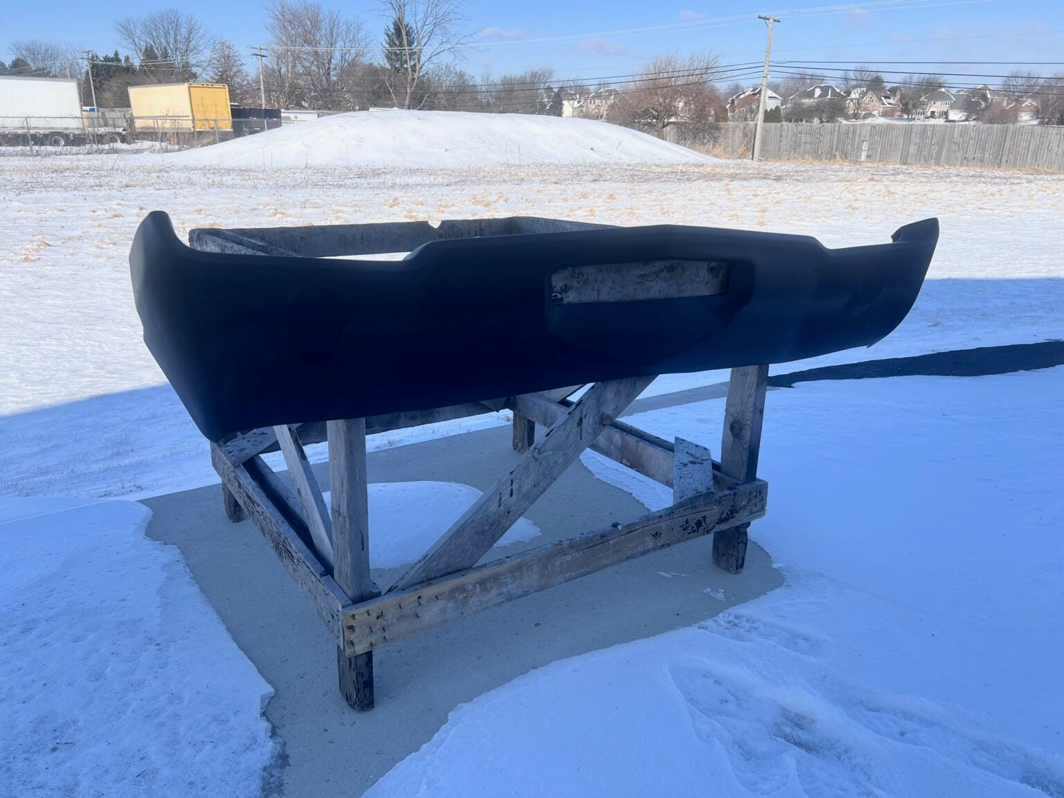 1965 Cutlass Front Fiberglass Bumper - Glasstek B6020 - view 2