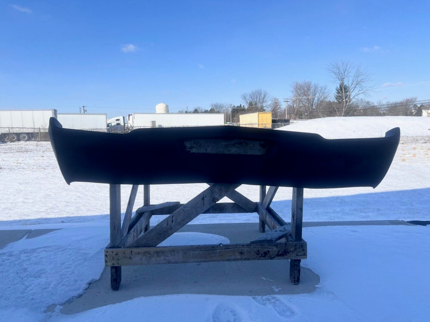 1965 Cutlass Front Fiberglass Bumper - Glasstek B6020 - view 3
