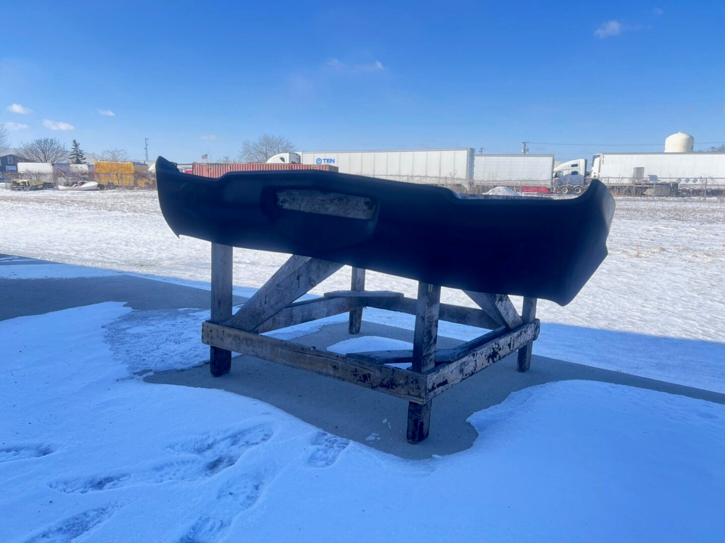 1965 Cutlass Front Fiberglass Bumper - Glasstek B6020 - view 4