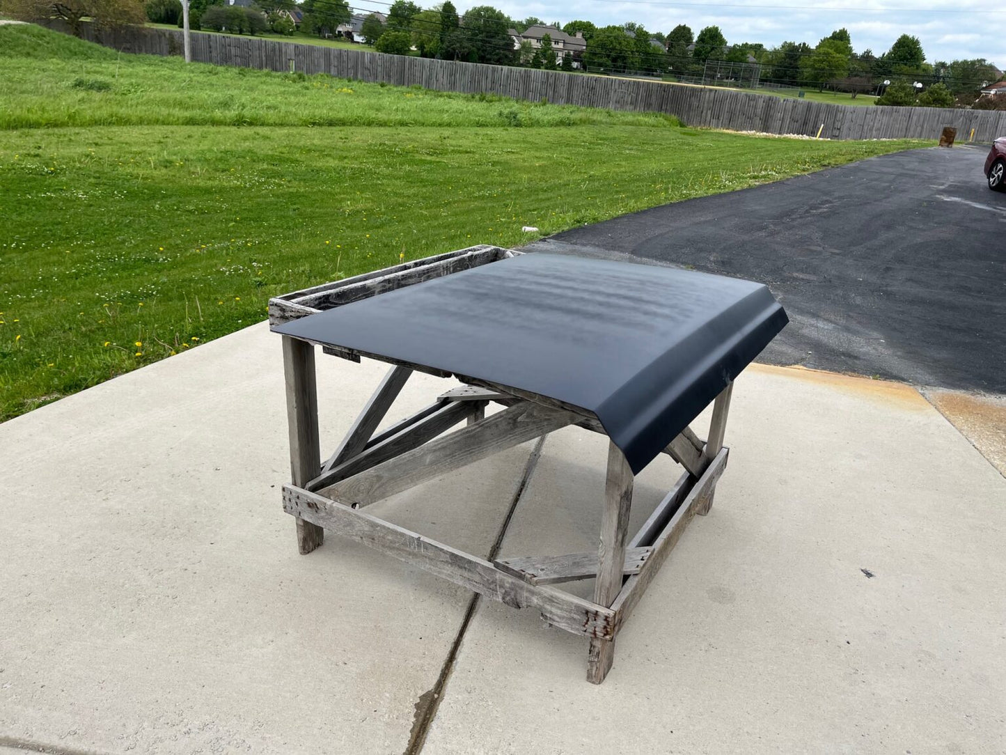 1965 GTO / Lemans Pin-On Fiberglass Trunk Lid - Glasstek T3001 - view 2