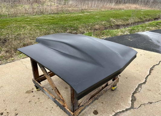 1966 Chevelle 5" Tall Sunoco / Bubble Style Bolt-On Fiberglass Hood - Glasstek H1353 product image