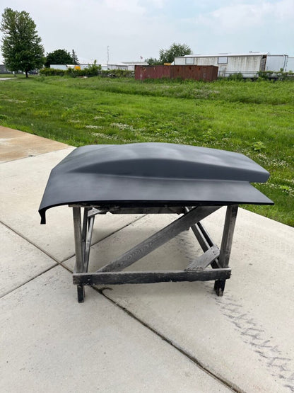 1966 Chevelle 5" Tall Sunoco / Bubble Style Pin-On Fiberglass Hood - Glasstek H1352 - view 3