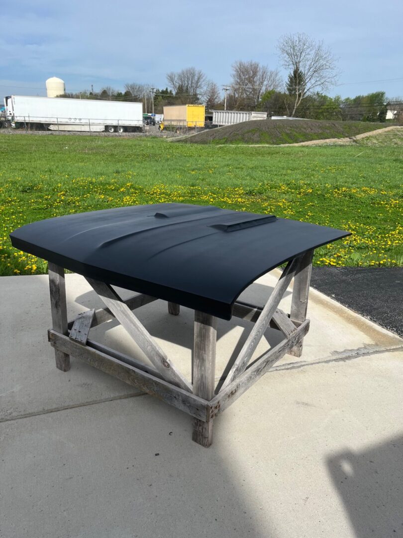 1966 Chevelle SS Bolt-On Fiberglass Hood - Glasstek H1054 - view 2
