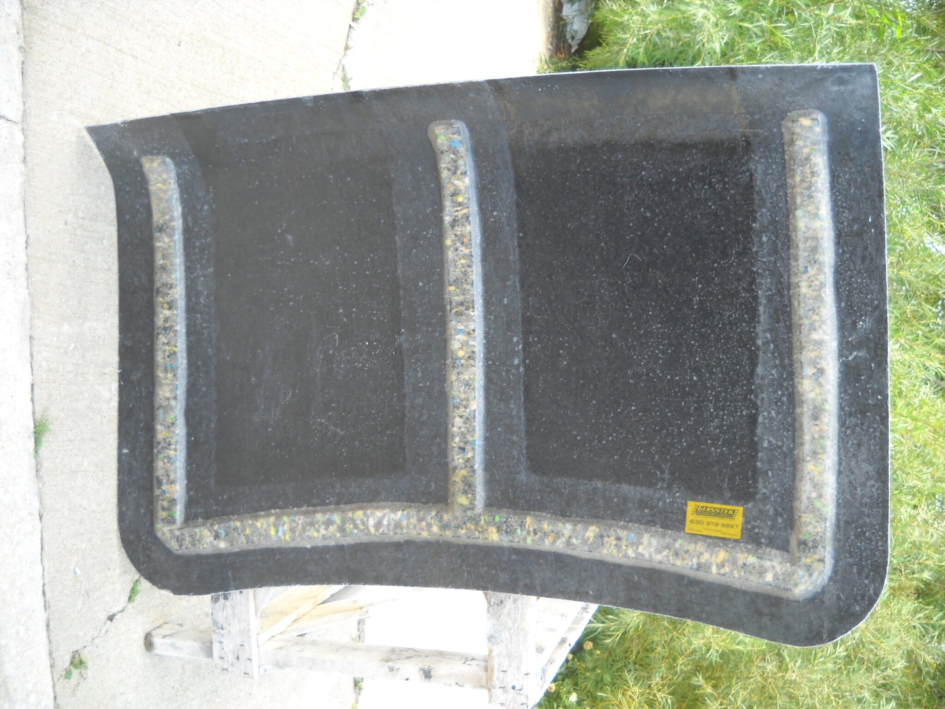 1965-1966 Valiant Pin-On Fiberglass Trunk Lid - Glasstek T7027 - view 2