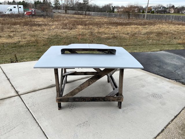 1967-1968 Barracuda Hemi Super Stock Bolt-On Fiberglass Hood (Hood With Hemi Scoop Installed) - Glasstek H7058 - view 2