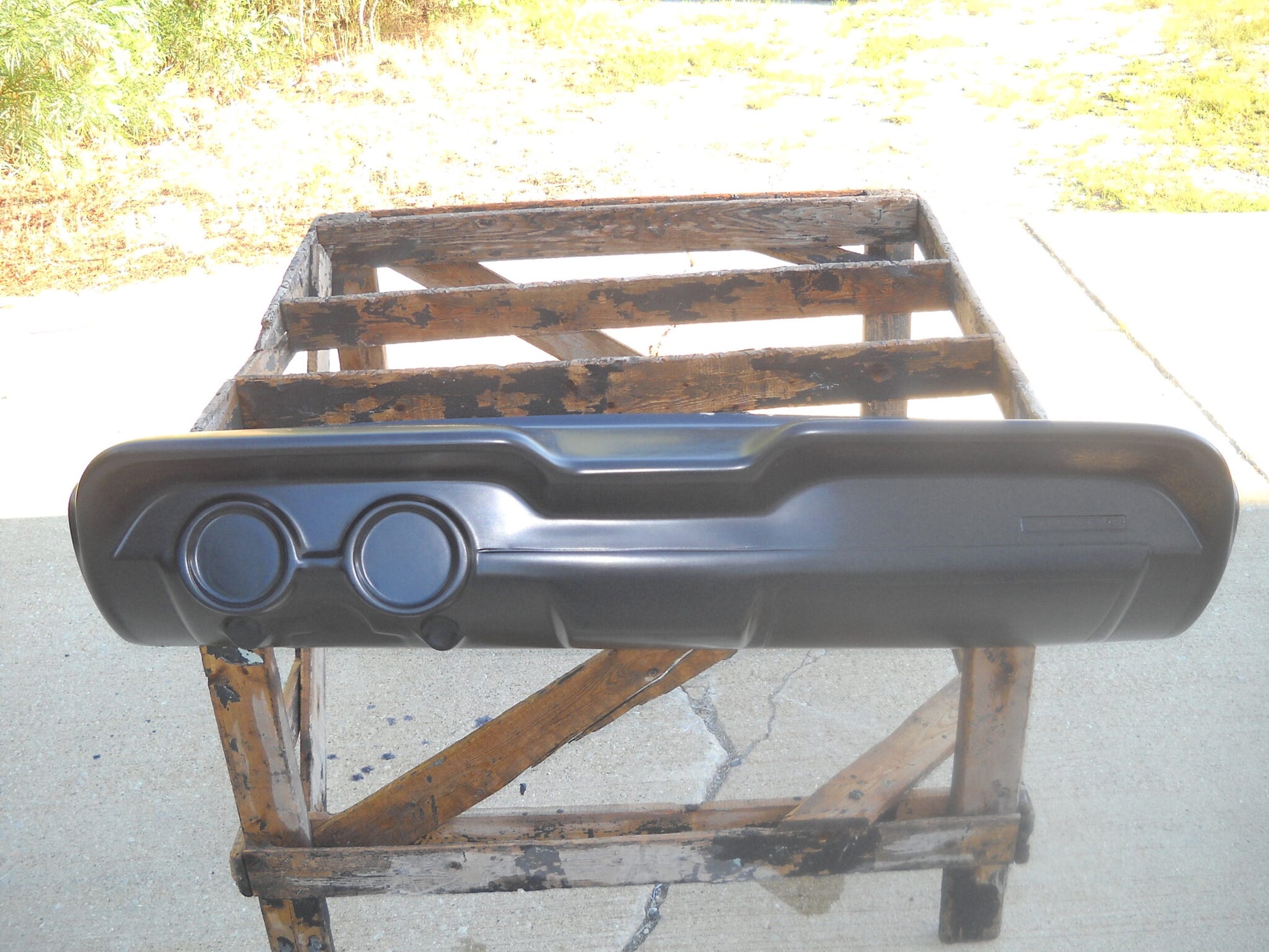 1967-1968 Mustang Fiberglass Dashboard (52 3/4" Wide) - Glasstek DB016 - view 2