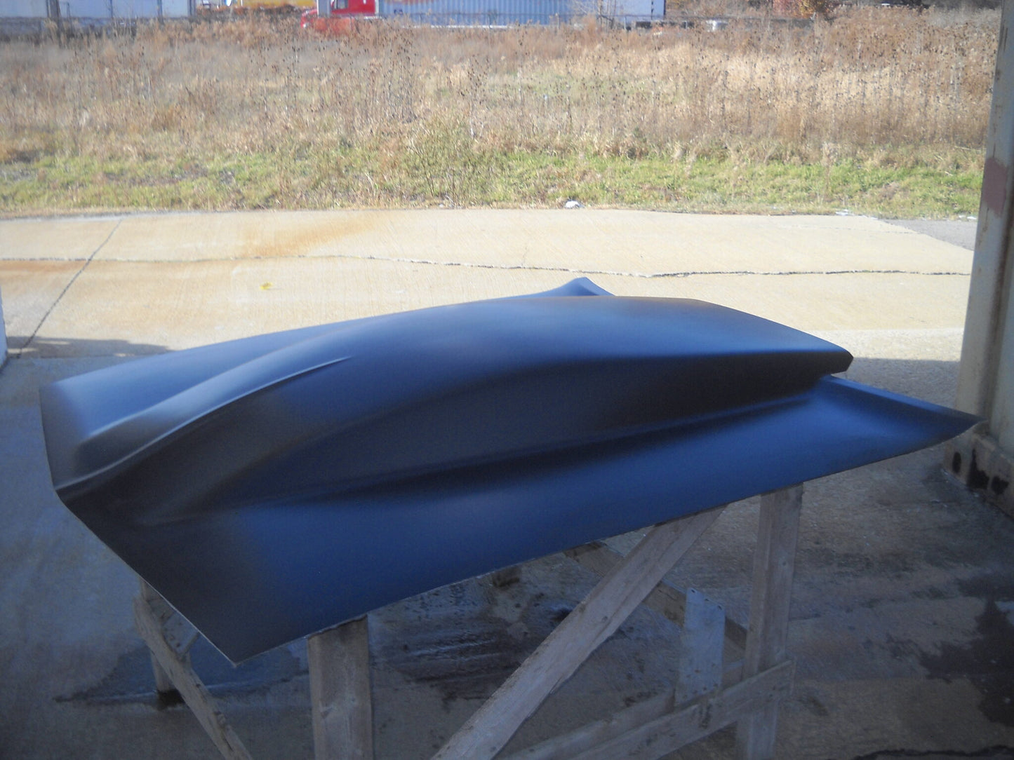 1967-1969 Camaro 5" Sunoco / Bubble Style Extened Pin-On Fiberglass Hood To Windshield - Glasstek H1316 - view 3