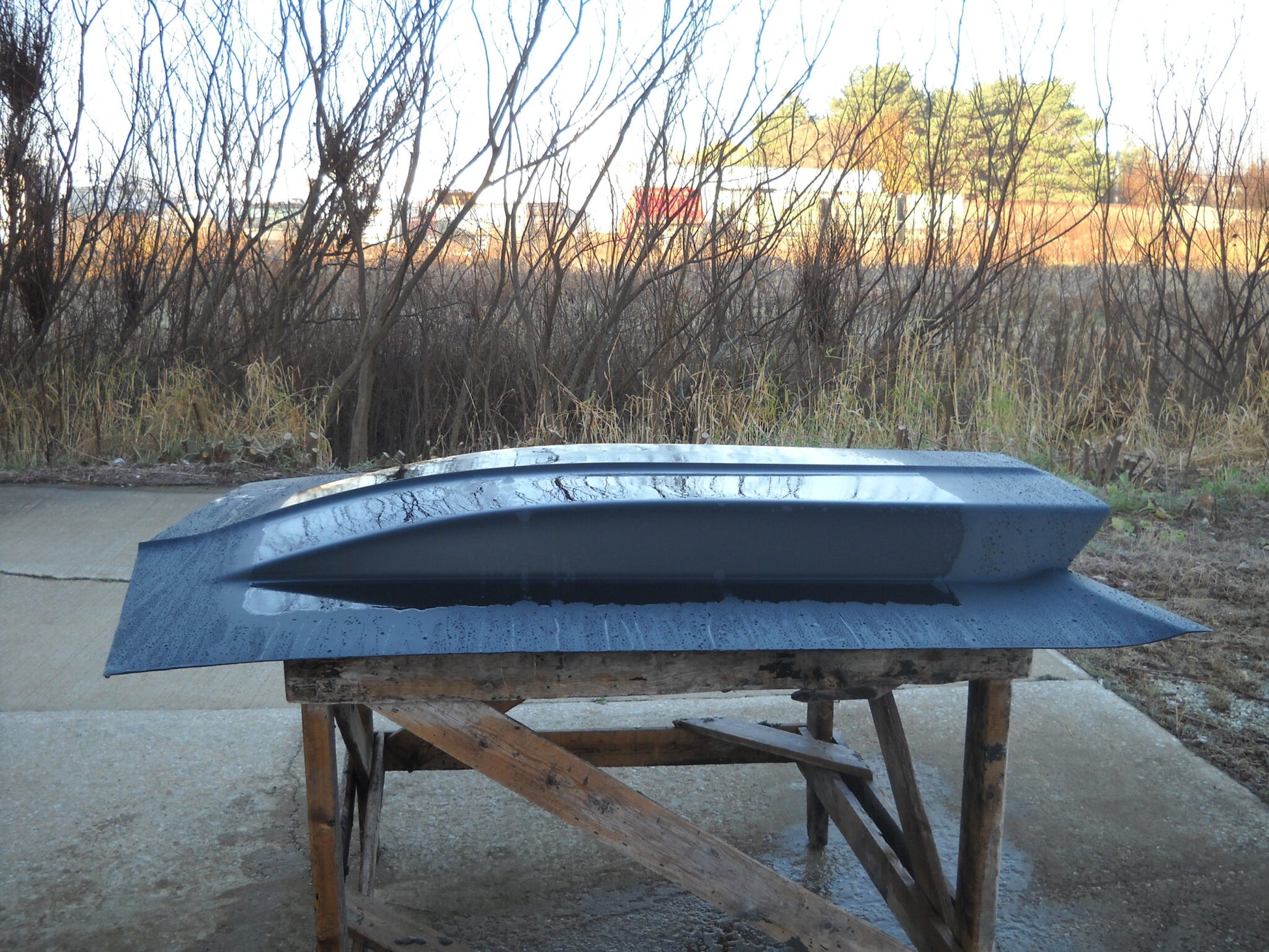 1967-1969 Camaro Full Length 4" Cowl Induction Pin-On Fiberglass Hood With Cowl Panel Extended - Glasstek H1226 - view 3