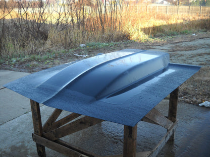1967-1969 Camaro Full Length 4" Cowl Induction Pin-On Fiberglass Hood With Cowl Panel Extended - Glasstek H1226 product image
