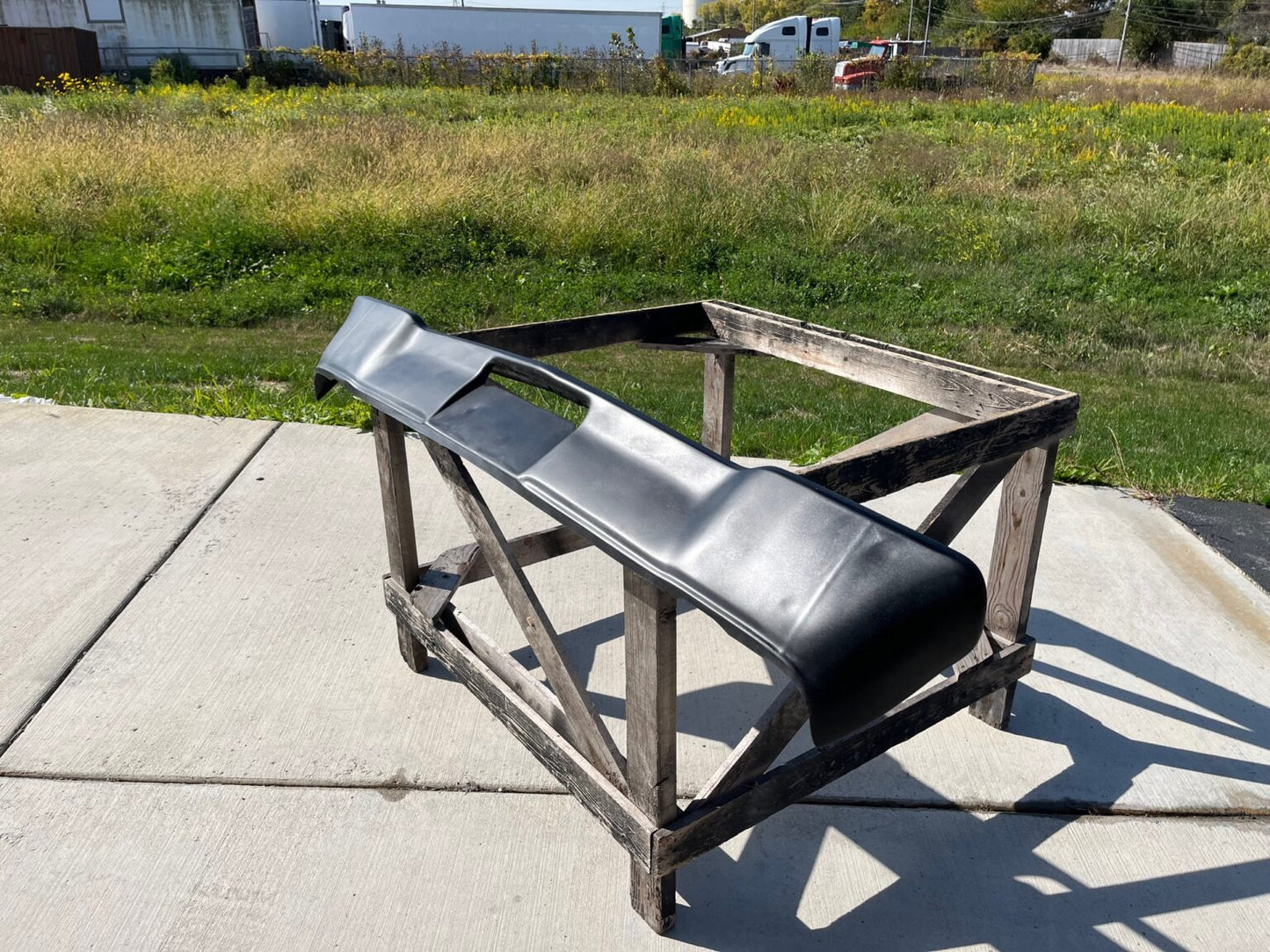 1967-1969 Dart Rear Fiberglass Bumper - Glasstek B7004 - view 2