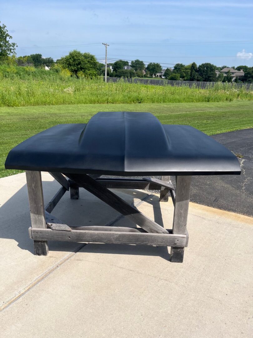 1967 Chevelle 4" Cowl Induction Pin-On Fiberglass Hood - Glasstek H1121 product image