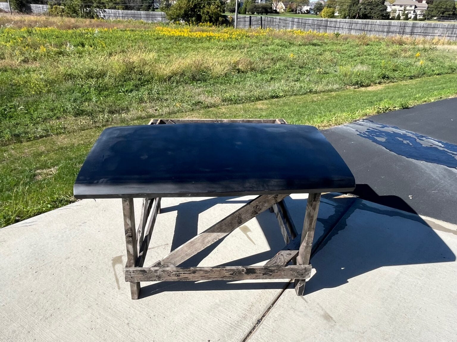 1967 GTO / Lemans Bolt-On Fiberglass Trunk Lid - Glasstek T3012 product image