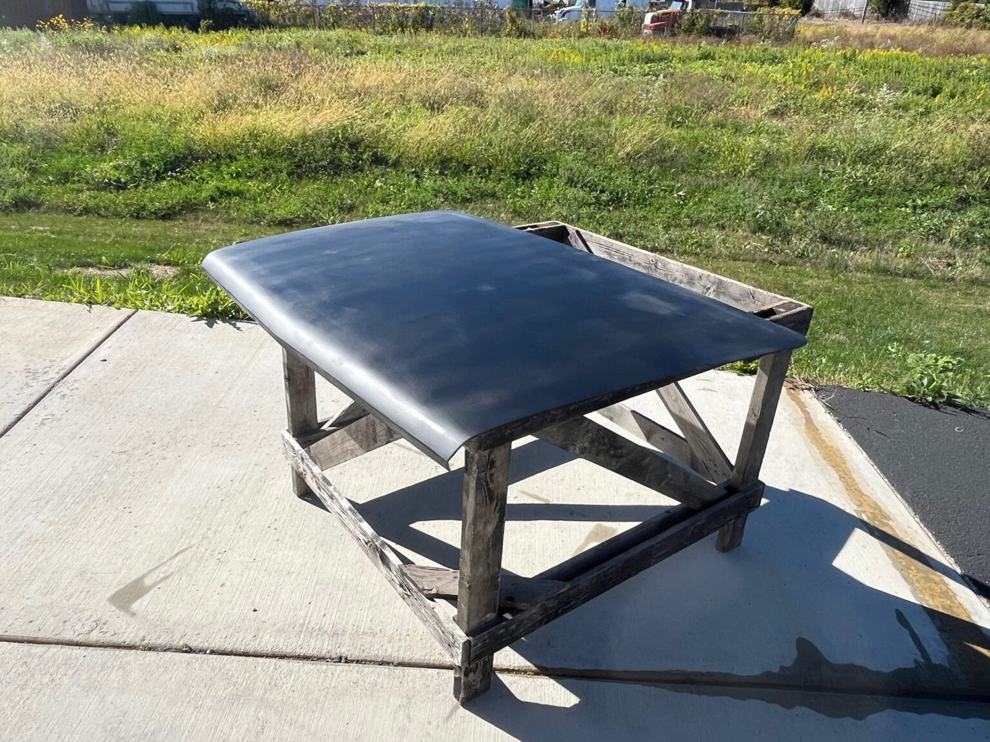 1967 GTO / Lemans Bolt-On Fiberglass Trunk Lid - Glasstek T3012 - view 2