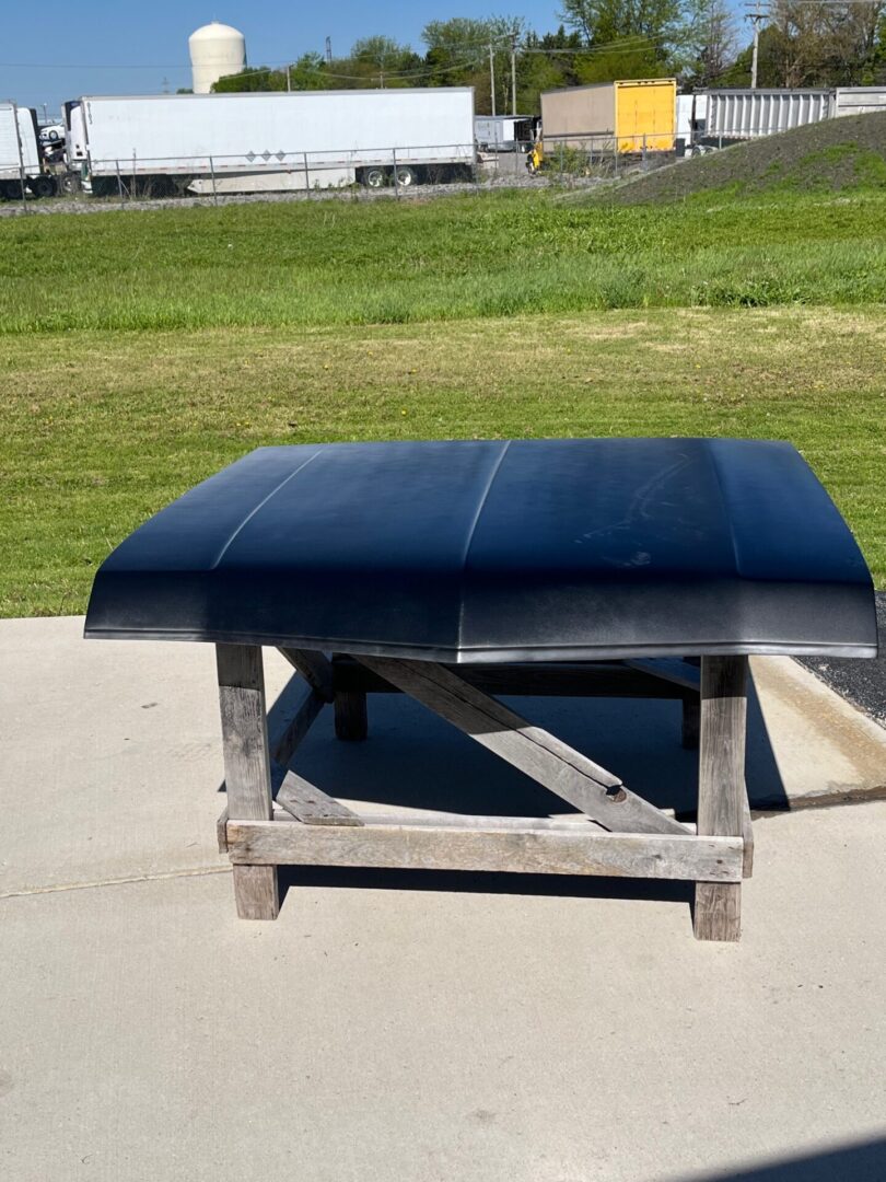 1967 Impala Stock Flat Bolt-On Fiberglass Hood - Glasstek H1080 product image
