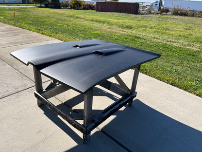 1968-1970 GTO Bolt-On Fiberglass Hood With Twin Scoops - Glasstek H3004 product image