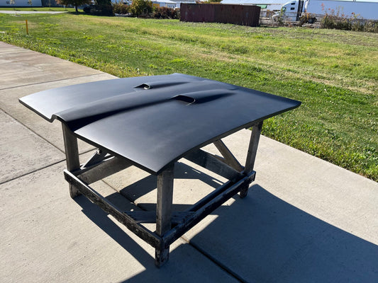 1968-1970 GTO Bolt-On Fiberglass Hood With Twin Scoops - Glasstek H3004 product image