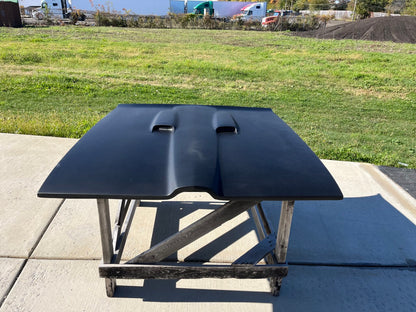 1968-1970 GTO Bolt-On Fiberglass Hood With Twin Scoops - Glasstek H3004 - view 2